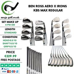Ben Ross Aero X Irons / 4-Pw-Sw / KBS Max Regular