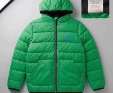 Dunnes Stores green puffer jacket - age 9-10