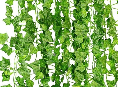 84Ft 12 Pack Artificial Ivy Garland Fake Plants, Vine Hanging Garland, Hanging for Home Kitchen Garden Office Wedding Wall Decor (FREE POSTAGE)