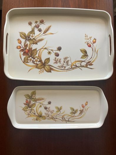 Harvest Vintage Teaset with  Large & Small Matching Trays