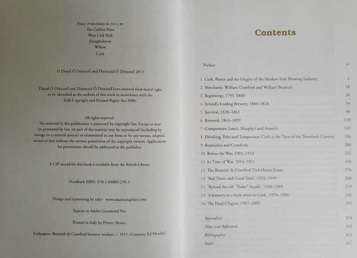 Beamish Crawford Irish Brewery 2015 Hardback