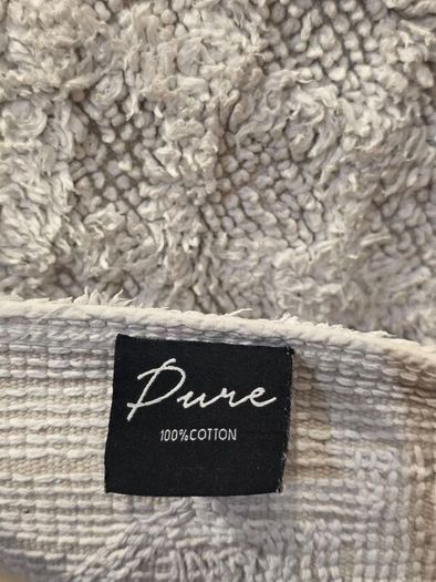 Dune 100% Cotton Bath Mat 80x50cm - Light Grey