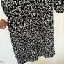 Zara black and white maxi long sleeve dress XS Image 5