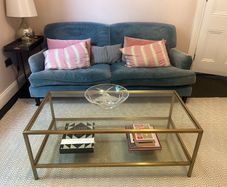 Neptune Brushed Brass coffee table
