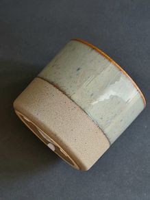 Ceramic Plant Pot, Japandi Style Planter, Organic Minimalist Decor