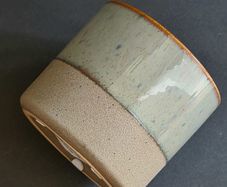 Ceramic Plant Pot, Japandi Style Planter, Organic Minimalist Decor