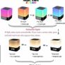 Wireless Bluetooth Speaker with Touch Control Bedside Lamp,Alarm Clock,MP3,Portable Smart LED Touch Sensor Table Lamp Dimmable RGB Multi-Color Changing Night Lights Image 4