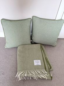 cushion and throw