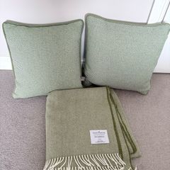 cushion and throw