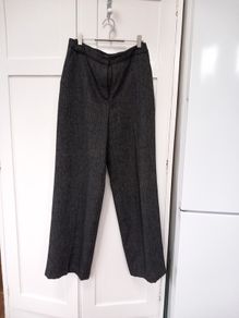 Rena Rowen Vintage 100% Wool Fully Lined Trousers Size 14 UK