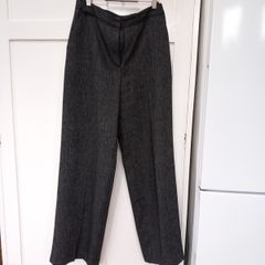 Rena Rowen Vintage 100% Wool Fully Lined Trousers Size 14 UK