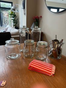 Glass sweet jars