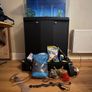 80L Aquarium with Black Cabinet and Accessories Image 5