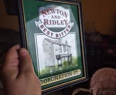 Vintage Rovers Return Pub Decoration Mirror Coronation Street