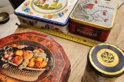 old tin boxes