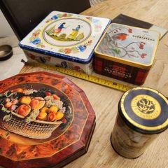 old tin boxes
