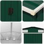 Garden Shed Green 257x990x181 cm Galvanised steel Image 6