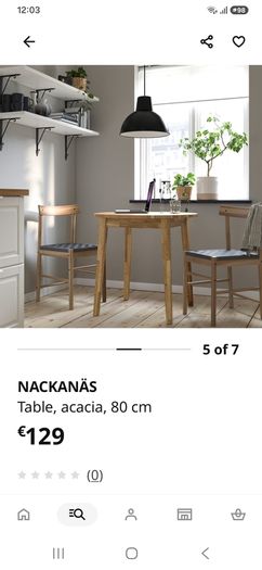 dining table and 2 chairs