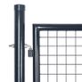 Mesh Garden Gate Galvanised Steel 289x175 cm Grey Image 3