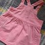 Bnwot M&S Pink Denim Pinafore Dress Image 7