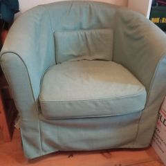 Sage green armchair