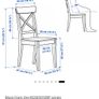4 IKEA chairs "Ingolf" Image 5