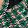 Brand new river island heavy tweed houndstooth navy green and pink mini skirt Image 5