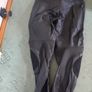Black Motorbike Leather trousers Image 2