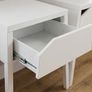 Pair of IKEA SELJE Bedside Lockers White Metal Scandi Style Image 5