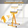 2-Pack Folding Roller Stand - Heavy Duty 250 LBS Load Capacity - 27.8-43'' Adjustable Height - for Table Saw Outfeed Woodworking Image 4