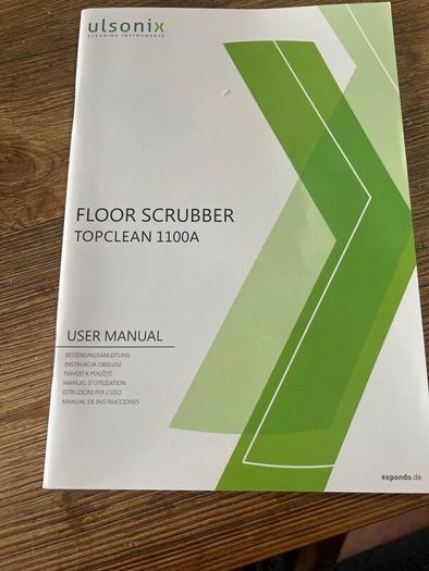 Ulsonix floor scrubber top clean 1100A