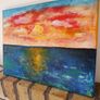 Abstract Sunset painting Image 3