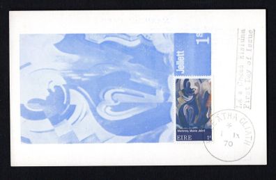 1970 Ireland Contemporary Irish Art Painting by Manie Jellet Commemorative Stamp Hibernian First Day Cover (FDC) Card