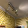 Ceiling track lights. Ikea Hektar in beige. Image 3