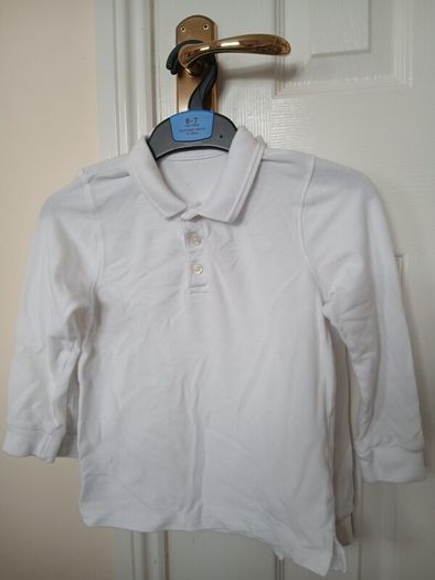 2x Long sleeved collar t-shirts