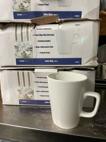 GenWare 34cl Latte Mugs, Saucers & Ramekins