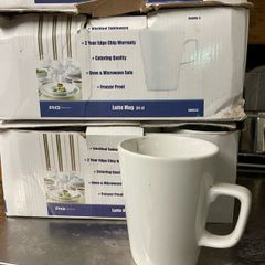 GenWare 34cl Latte Mugs, Saucers & Ramekins