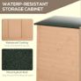 75L x 56W x115Hcm Fir Wood Garden Storage Shed w/ Shelves Wood Tone (FREE SHIPPING) Image 8