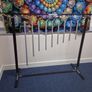 Sacred Solfeggio Pipe Chimes & Handcrafted Stand Image 2
