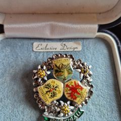 Vintage Jowa Austrian Brooch Pertisau Tirol Ostereich. Signed Jowa