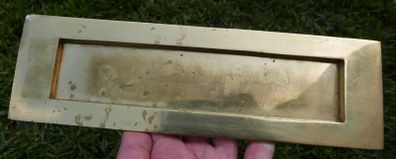 Vintage brass letter box
