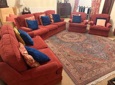 Suite of couches and armchairs