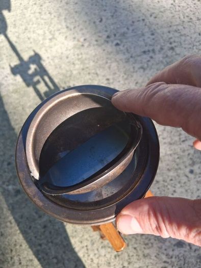 Mid Century Spinning Wheel Ashtray