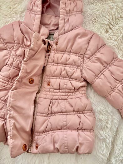 NEXT powder pink girls coat 6-9 mths