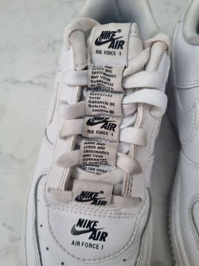 Nike Air Force 1 LV8 3 GS white black Double Air CJ4092-100 UK 3 EU 35.5