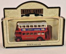 LLedo Diecast Model of Days Gone 15032 1932 AEC Regent Double Deck Bus LIBBY's PINEAPPlE