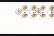 1992 Guernsey GB1.80 Definitive Stamp Booklet Pane (ex SB346) Mixed Fresia Plain First Day Cover (FDC)