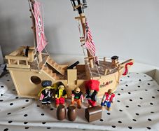 Wooden Pirate Ship toy Holy Moly