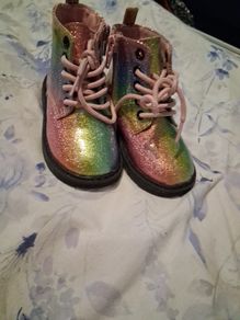 Toddler girls glitter boots size 6jr