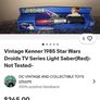 Vintage Star Wars Droids TV Series Lightsaber Kenner 1985 Very Rare Image 6